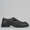 Stringate tacco 3cm pelle nero