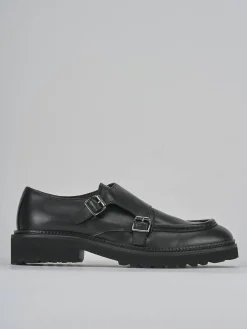 Stringate tacco 3cm pelle nero