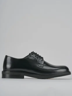 Stringate tacco 2cm pelle nero
