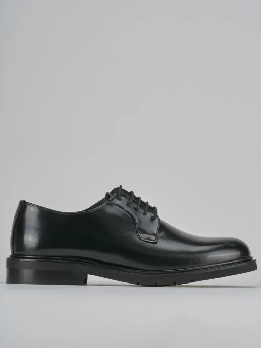 Stringate tacco 2cm pelle nero