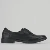 Stringate tacco 1cm pelle nero
