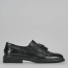 Stringate tacco 2cm pelle nero