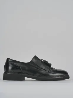 Stringate tacco 2cm pelle nero