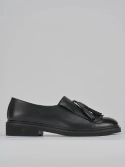 Stringate tacco 2cm pelle nero