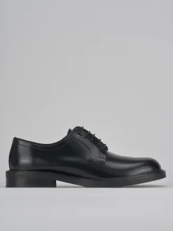 Stringate tacco 1cm pelle nero