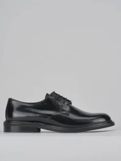 Stringate tacco 1cm pelle nero