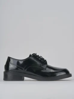 Stringate tacco 2cm pelle nero