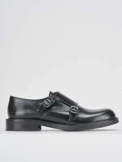 Stringate tacco 2cm pelle nero