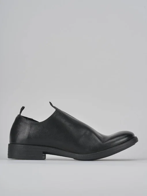Stringate tacco 1cm pelle nero