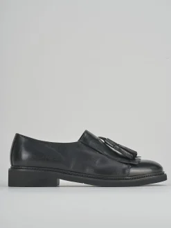 Stringate tacco 1cm pelle nero