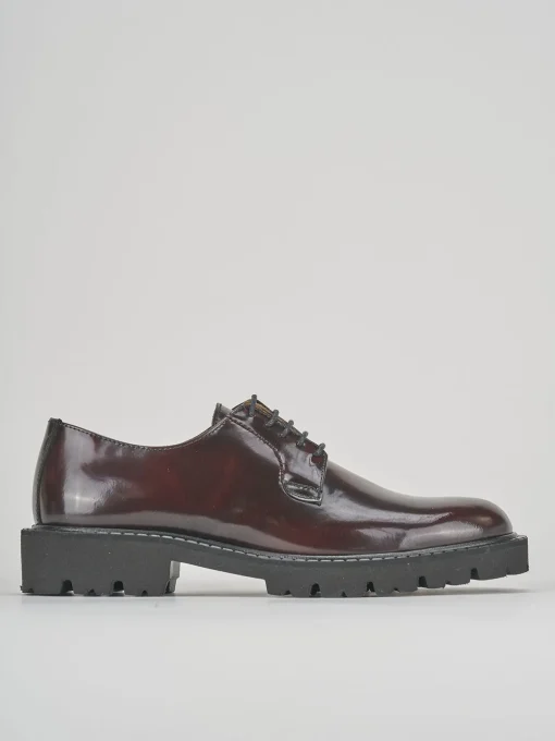 Stringate tacco 1cm pelle bordo'