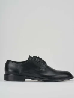 Stringate tacco 1cm pelle nero