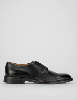Stringate tacco 1cm pelle nero