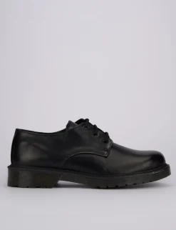 Stringate tacco 1cm pelle nero