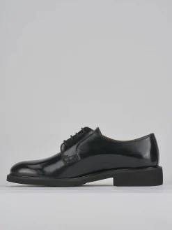 Stringate tacco 2cm pelle nero