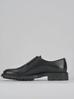 Stringate tacco 2cm pelle nero