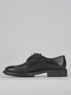 Stringate tacco 2cm pelle nero