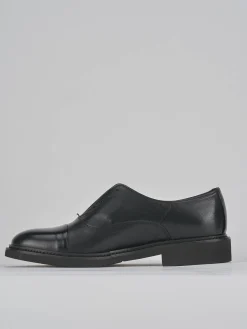 Stringate tacco 2cm pelle nero