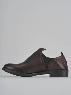 Stringate tacco 1cm pelle bordo'