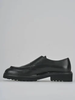 Stringate tacco 3cm pelle nero