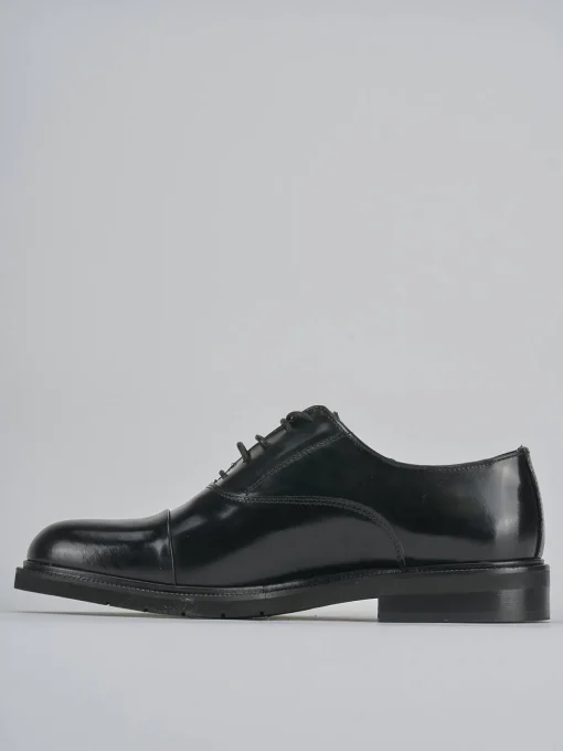 Stringate tacco 2cm pelle nero