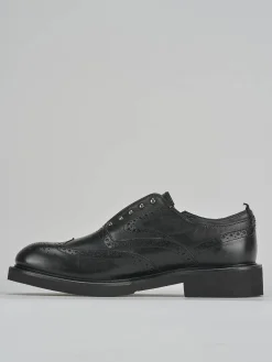 Stringate tacco 2cm pelle nero
