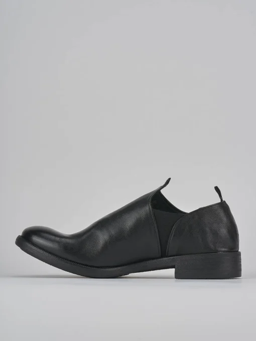 Stringate tacco 1cm pelle nero
