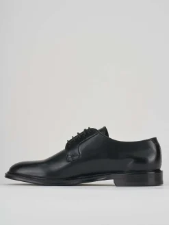 Stringate tacco 1cm pelle nero