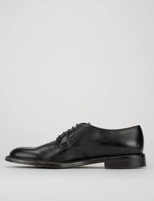 Stringate tacco 1cm pelle nero