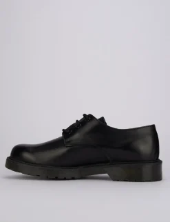 Stringate tacco 1cm pelle nero