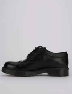 Stringate tacco 1cm pelle nero