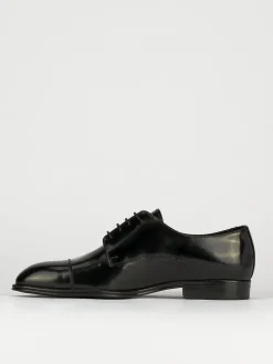 Stringate tacco 1cm pelle nero