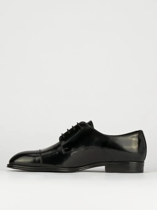 Stringate tacco 1cm pelle nero