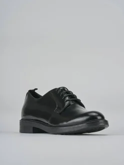 Stringate tacco 2cm pelle nero