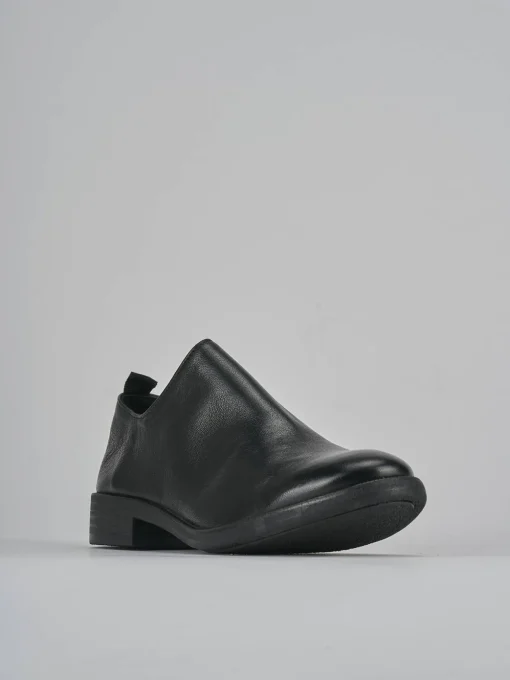 Stringate tacco 1cm pelle nero