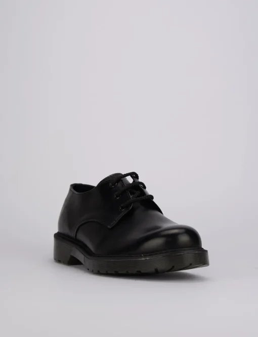 Stringate tacco 1cm pelle nero