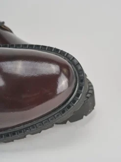 Stringate tacco 1cm pelle bordo'