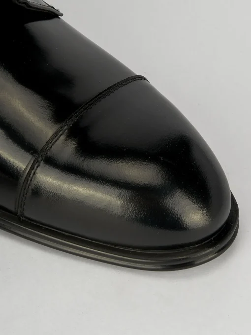 Stringate tacco 1cm pelle nero