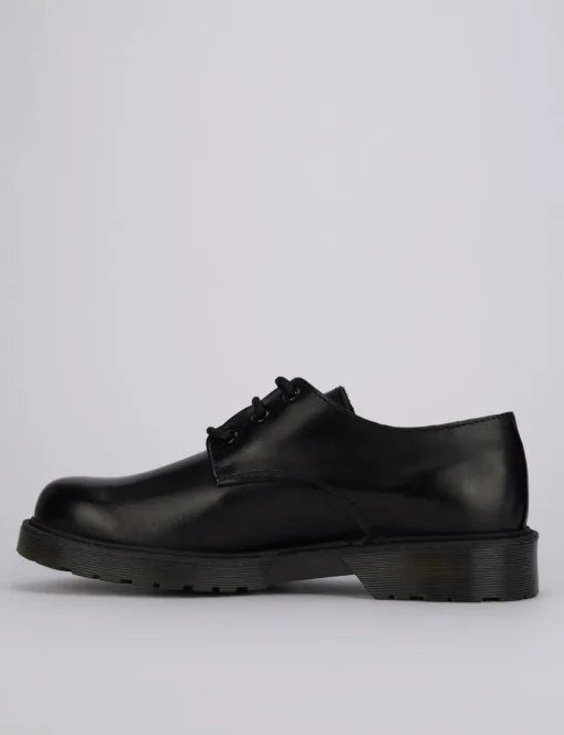 Stringate tacco 1cm pelle nero