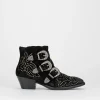 Texano tacco 3cm nero