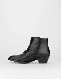Texano tacco 3cm nero