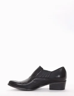Texano tacco 4cm nero