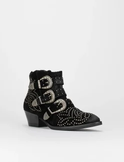 Texano tacco 3cm nero