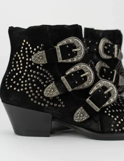 Texano tacco 3cm nero